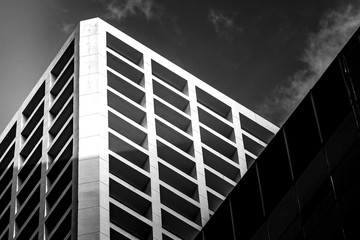Modern architecture black and white 