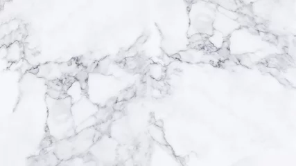 Crédence de cuisine en verre imprimé Pierres White marble texture and background.
