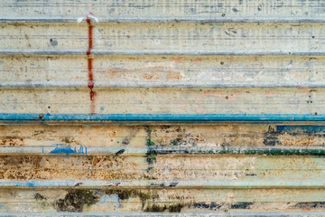 Blue metal corrugated