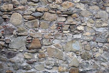 texture, background of stones  different sizes and colors  the walls