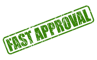 FAST APPROVAL green stamp text