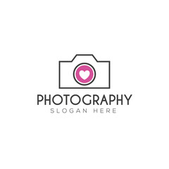 Photography logo creative design vector