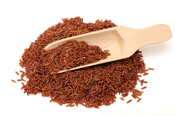 scoop of brown rice
