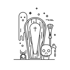 Happy halloween illustrations.