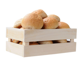 Many round breads