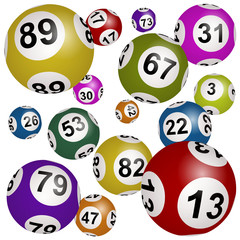 Bingo, lottery balls