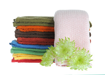  colorful towels