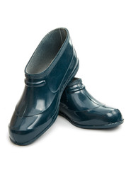 pair rubber galosh isolated