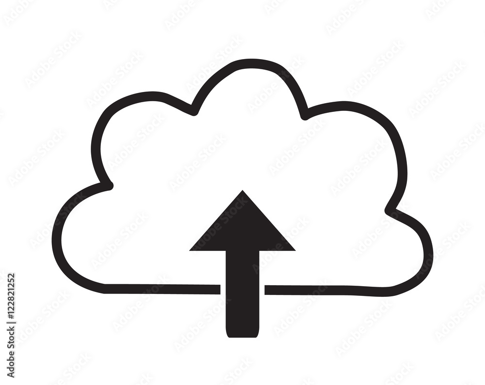 Poster upload sign icon. upload button. load symbol.