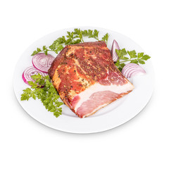 Smoked pork meat
