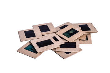 Old 35 mm mounted film slides