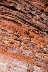 Red rock structure, texture