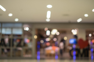 Abstract background of shopping mall, shallow depth of focus.
