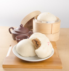 pao or asian buns on a background.