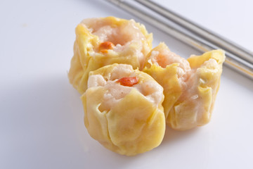 Shumai dumplings,Dim sum.
