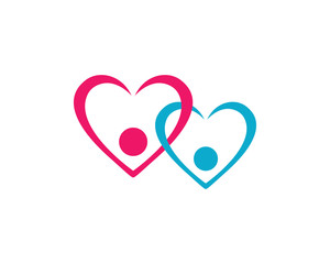 Obraz na płótnie Canvas Love icons logo 