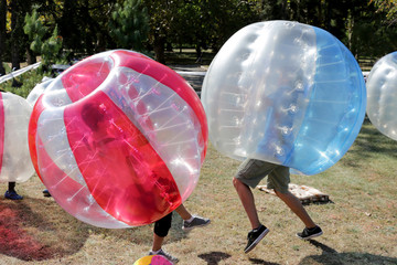 Bubble football game