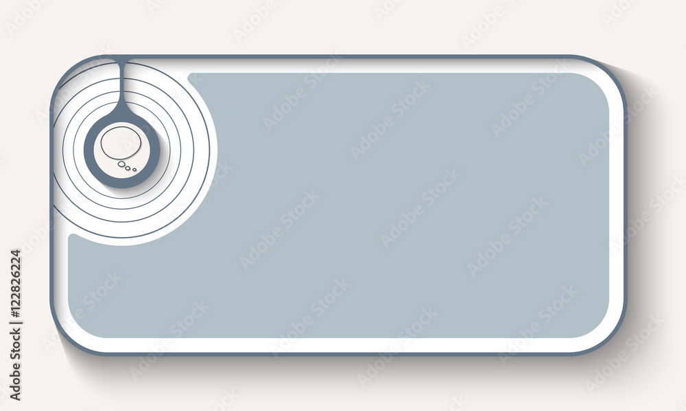 Poster vector simple box to fill your text and speech bubble