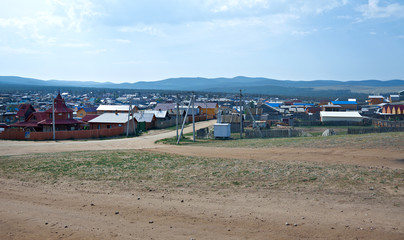 Fototapeta premium Khuzhir settlement.