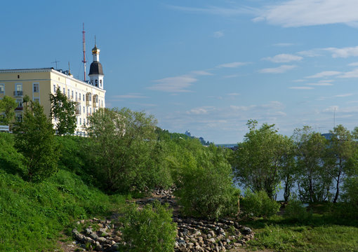 Embankment Of The Northern Dvina River