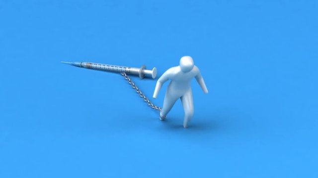Drug addict - 3D Animation