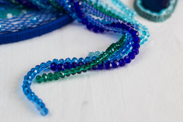Colorful gems beads
