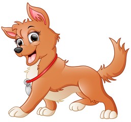 Cute dog  cartoon