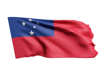 Fototapeta premium Independent State of Samoa flag
