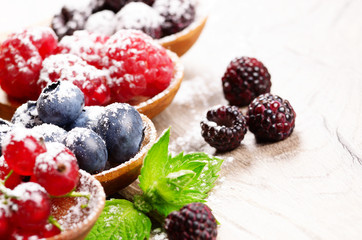 Berries in spoons