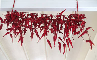 piments en décoration