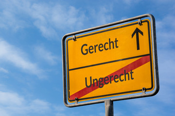 Schild 112 - Gerecht