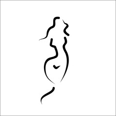 female figure vector icon