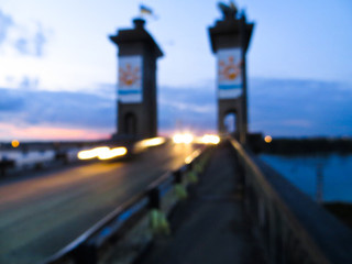 Blured and abstract background with car lights