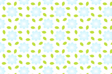 Flower pattern on white background.
