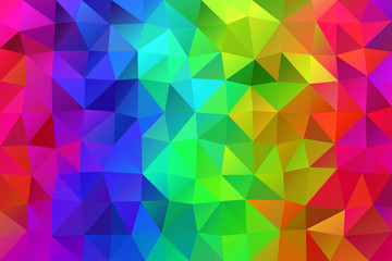 Rainbow polygonal abstract background