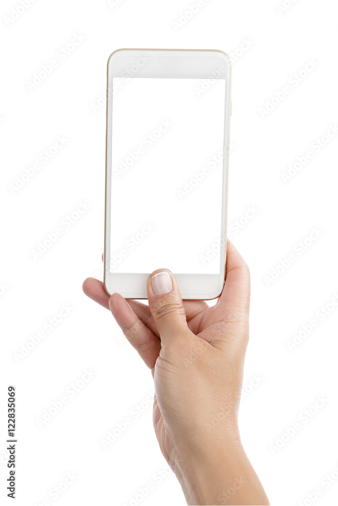 Sticker using phone isolated