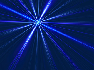 Abstract fractal star - digitally generated image