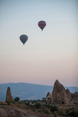 Fototapeta na wymiar Hot air balloons in Cappadocia