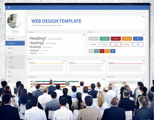 Creative Sample Website Design Template Concept