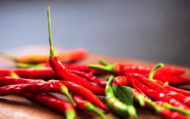 red hot chili peppers close up