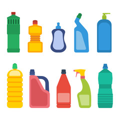 Household chemicals vector