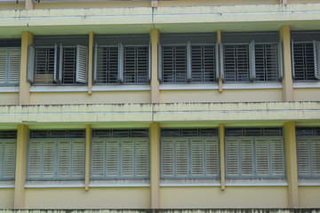 detail of achitecture apartment building