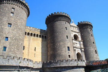 Fototapeta na wymiar Castle Nuovo, Naples, Italy