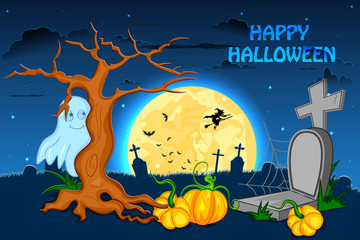Happy Halloween scary background