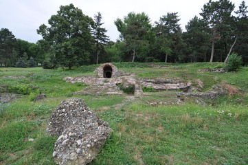 Ruins of a Roman basilica in the area of Niš Fortress