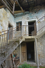 An old derelict building in the small Italian village of Oblizza, Friuli Venezia Giulia.
