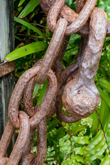 Old Heavy Rusted Chain