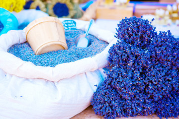Lavender on farmer market in Gordes, Provence, France