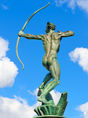 Fototapeta premium Apollo in Coronation Garden, Dudley, UK.