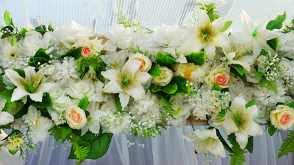 bouquet of flowers the wedding